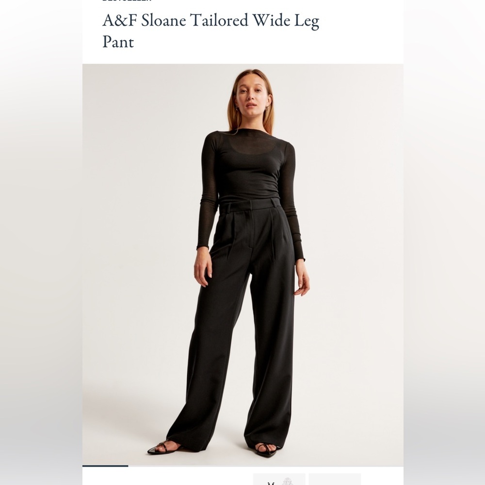 Abercrombie & Fitch Sloan Wide Leg Pant